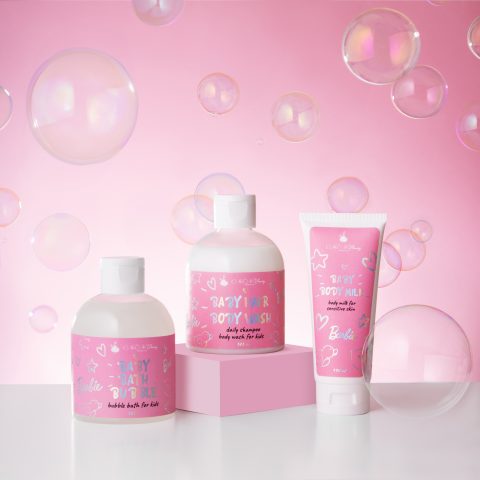 Набір дитячий 3+ (шампунь для тіла та волосся, піна для ванни, молочко для тіла) NaNiBeauty