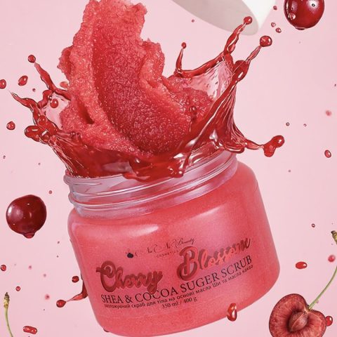Скраб для тіла цукровий Cherry Blossom NaNiBeauty, 350 мл