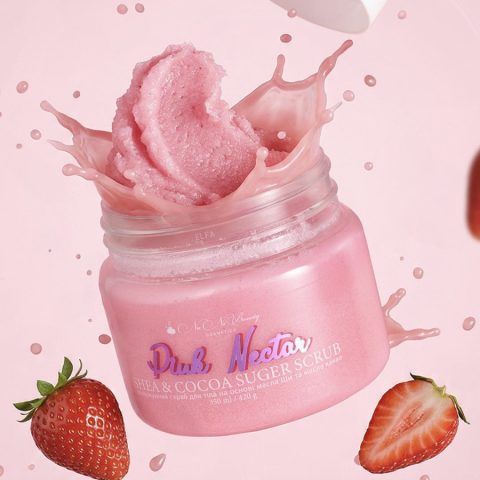 Скраб для тіла цукровий Pink nectar NaNiBeauty, 350 мл